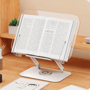 높이조절 노트북받침대 아크릴 태블릿 투명 회전 각도조절 북스탠드 책받침대 거치대 독서대