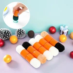 캐스비 도트찍기 스탬프 10종 스폰지 도장 찍기놀이 패턴 미술놀이 그림 돗트 아트스쿨