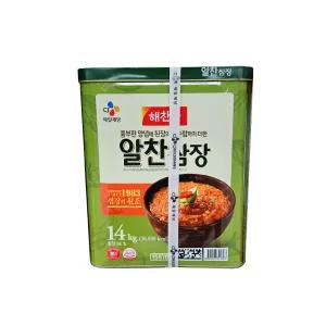 CJ 해찬들 알찬쌈장 14kg 태양초 식당 쌈장 대용량 업소용 캔
