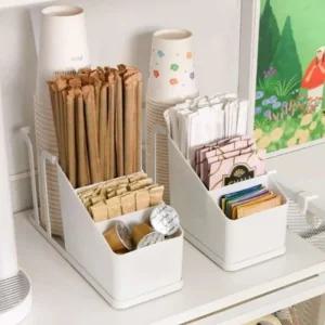 탕비실 믹스커피정리대 커피스틱정리함 커피컵수납