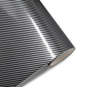 2D 광택 섬유 블랙 색상 변경 비닐 필름 자동차 포장 스티커 데칼 액세서리