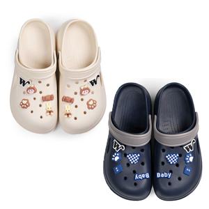 편하고 가벼운 EVA 말랑샌들 귀여운 악세사리 포함 사무실 병원 식당 슬리퍼 아쿠아슈즈