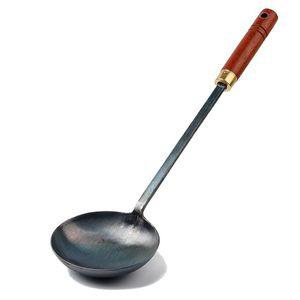 까오기 중식 무쇠 국자 업소용 웍 나무손잡이 대형 중화 볶음 건지개 중국집 스푼