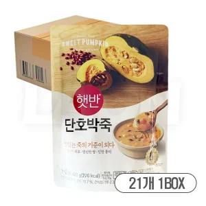햇반 비비고 파우치죽 단호박죽 420g x21개//