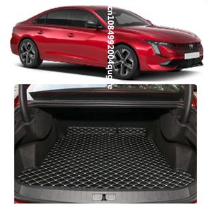맞춤형 자동차 트렁크 메인 매트 푸조 508 세단 -2025 용 방수 스크래치 방지 미끄럼 보호 커버 내부 액세
