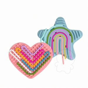 칼라 실리콘막대 끼우기놀이 인지장난감 꽂기 교구 육아템 토이 IQ 놀잇감