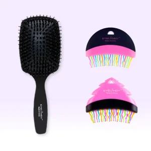 아이캔디 볼륨 헤어 정전기브러쉬+반달브러쉬 2종 세트