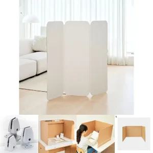 (6개입) 종이 파티션 이동식 가벽 사무실 가림막 3세트/책상/회사/테이블/간이/칸막이/교무/시험/선생님/