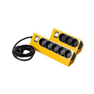 바나코 이지픽스 책상 인테리어 멀티탭 5구 2M Yellow