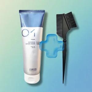 아모스 집에서 뚝딱 초스피드 남자 다운펌 250ml+ 염색빗1 중화없이 바로샴푸