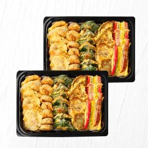 [수제전 2kg] 모듬전 1kg×2팩 (육전,꼬지,깻잎,동태,동그랑땡)