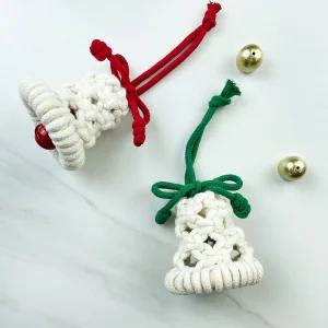 크리스마스 종 도어벨 마크라메 만들기 DIY 키트