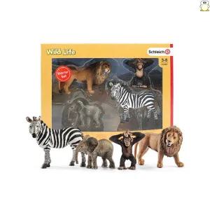 슐라이히 와일드 라이프 스타터 세트 4종 동물 피규어 모형 어린이집 장난감