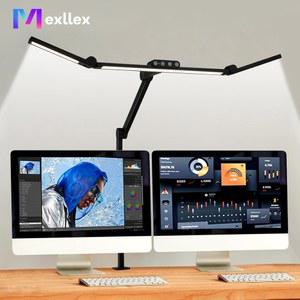 집게 독서등 무선 휴대용 조명 28.2인치 대형 변형 가능 LED 책상 램프 클램프 포함 건축가용 초고휘도 24W 자동 조광 사무실용 센서