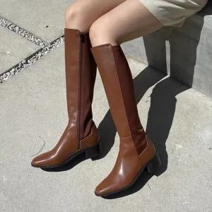 빅사이즈 부티 가을신상 발목 가을 롱구두 롱부츠 힐
