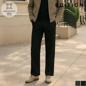 [에디션] 사이드밴딩 세미와이드 슬랙스 (NED4PP1907)