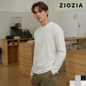 [지오지아] 기모 와플 조직 모크넥 티셔츠 (ABD4TR1101)