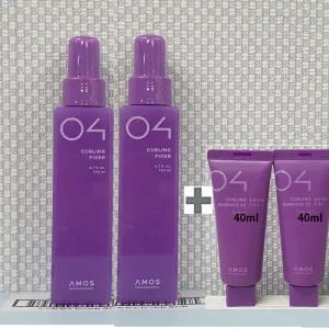 아모스 컬링 픽서 140ml x2개(280ml) + 휴대용 컬링에센스 40ml x2개