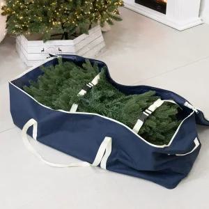 크리스마스 트리 나무 보관 가방 백 네이비색 120x40x40cm (100-210cm 용) 용품 장식품 정리함 대형 수납