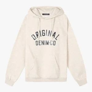 [롯데백화점]인디고뱅크 UNI 베이직 기모 오버핏 후드 맨투맨 IBMA24TG3