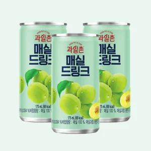 과일촌 매실 드링크 175ml 30캔 x3박스 대용량 매실음료 시원한 상큼한