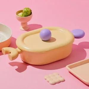 [무케렌시아][무케] 베터핑거_인덕션 IH 전골냄비 24cm (라이트옐로우) 세라믹코팅 쿡웨어 신혼 집들이선물