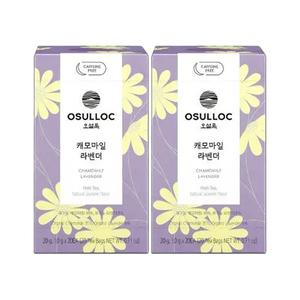 오설록 캐모마일 라벤더 티백 20입, 2개