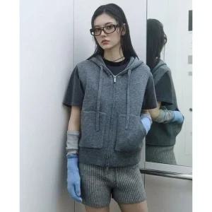 [갤러리아] LAP 후드집업 니트 베스트 AR4KVA61