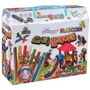 유치원 미술재료 옥수수전분 플레이콘 3000스틱 창작 돌봄교실 조작놀이 공예