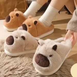 [라일리] Rly 겨울 방한 거실화 사무실 털 실내화 캐릭터 슬리  42209716)