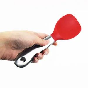 [콩심팥심]주방 캠핑 베이킹 주걱 실리콘 위생 부드러운 밥주걱