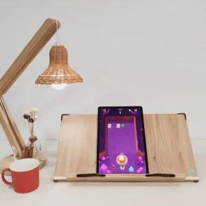 (WIZ0135) 위즈독서대 엔모아 1단 50M1 각도조절 북스탠드 노트받침대공부 책받침 받침대 휴대용 걸이 스텐