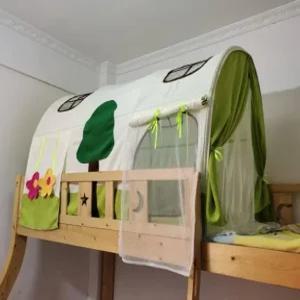 소형침대 캐노피 벙커 난방 터널 돔 텐트 바람막이 공주캐노피침대 레이스모기장 침대캐노피
