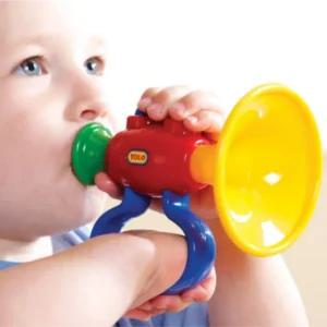 최고급 안심 소재 유아 트럼펫 악기 톨로 아기 나팔 아가 영유아 음악 교구 어린이 장난감 어린이집 수업