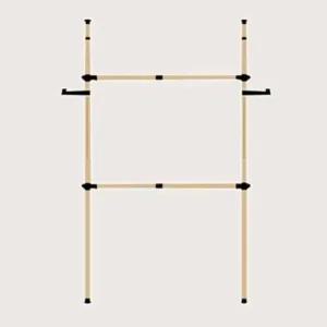 [라일리생활건강] Rly 매장용행거 매장행거 행거 25파이 2단 우드