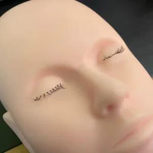 연장 얼굴 메이크업 마네킹 연습용 속눈썹 실리콘 모형