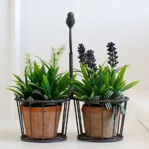 [골드스마일]다육식물 작은 화분 홀더 철제 장식품 인테리어 소품