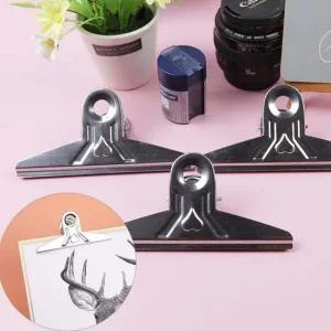 14CM 스틸 대형 회사 학교 문서 종이 집게 1P 자석집게