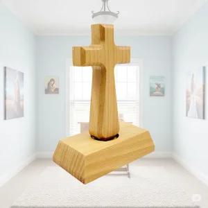 마그넷 탁상형 클래식 우드 십자가크리스천 새신자선물 전도 단기선교 수련회 단체 여행 수도원 장식품 기