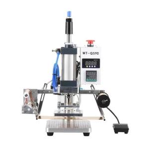공압 핫 스탬핑 불박 마킹기 WTQS90 도장 가죽 각인기