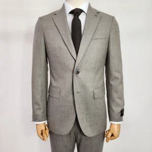 [파렌하이트]프리미엄 이태리수입 플란넬라 싱글 정장 베이지멜란지_J33FL