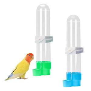 앵무새 앵무새 앵무새 잉꼬 앵무새를 위한 2개의 PCS 조류 급수기 자동 조류 급수기 디스펜서 걸이식 물병 디스펜서