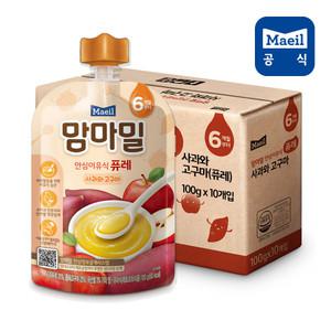 맘마밀 사과와고구마 100g 10팩/이유식