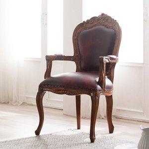 [퍼니트랜드] 엔틱가구 러블리 엔틱 책상 1인의자