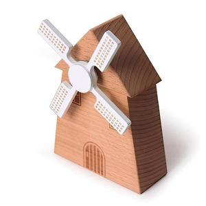 [OFM68PO0]원목 우드오르골 풍차 태엽 뮤직박스 장식