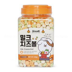 비스코티 애견 치즈볼 밀크 500g 1개
