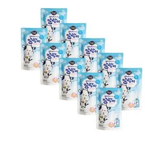 애경 샤워메이트 말랑카우를 좋아하는 말랑이 버블 핸드워시 우유향 리필 250ml x10개