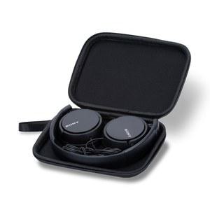 소니 ZX 시리즈 유선 온이어 헤드폰 MDR-ZX110 / MDRZX110AP MDRZX110NC MDR-ZX310AP 하드쉘 여행용 헤드폰 케이스(블랙)와 호환되는 긴스코 슬림 프로텍트 케이스