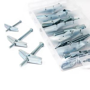 콘크리트앙카 앵커 금속 스프링 토글 윙 토글 앵커 금속 스프링 토글 윙 볼트 석고보드 중공 벽 캐비티  볼