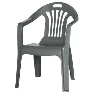 국산 에덴 의자 회색 등받이 팔걸이 플라스틱 편의점 포장마차 행사 포차 테라스 학교 야외